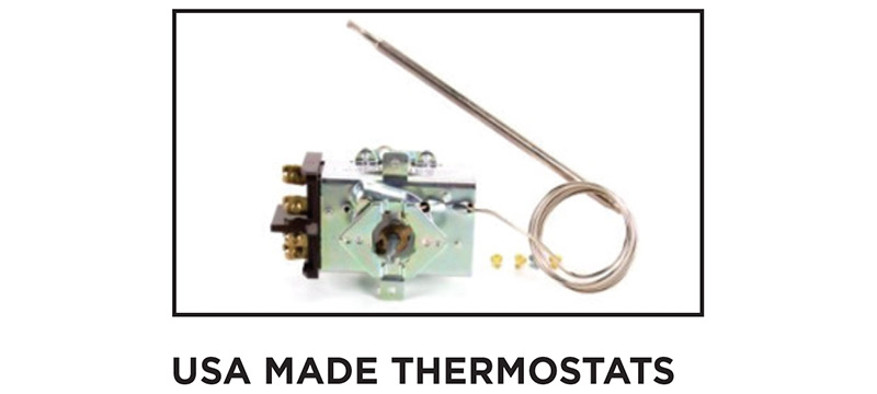 THOR oven and griddle thermostats are Made in USA
