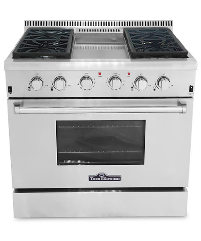 THOR Kitchen Stoves, Professional Stainless Steel Ranges and Hoods