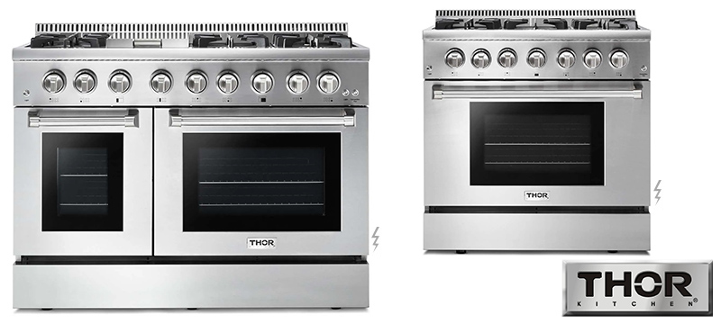 Thor Kitchen Dual Fuel Professional Home Ranges